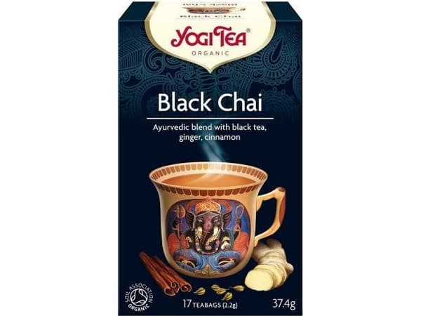 Yogi Tea Svart Chai Te med Ingefära och Kanel Bio (17 x 2,2 g) 37,4 g - Yogi Tea (4012824400658) - 24632
