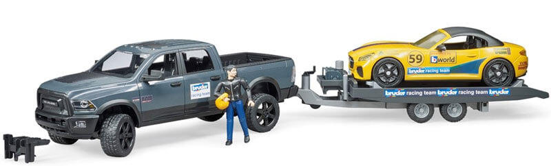 Bruder RAM Power Wagon och Roadster Racing Team 02504