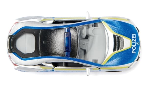 Siku BMW i8 Police, Modellbil, polisbil, Förmonterad, 1:50, BMW i8, Alla, Metall, Plast