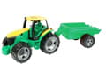 Pikkukuva 2 / 2: Lena GIGA TRUCKS Tractor with trailer, traktori, Sisä- ja ulkotila, 3 vuosi/vuosia, Musta, Vihreä, Harmaa, Keltainen