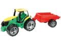 Pikkukuva 1 / 2: Lena GIGA TRUCKS Tractor with trailer, traktori, Sisä- ja ulkotila, 3 vuosi/vuosia, Musta, Vihreä, Harmaa, Keltainen