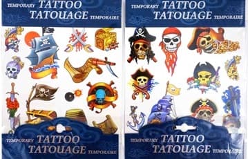 32467 Tatueringar Tattoos Tattoo Pirat Döskallar Nr2