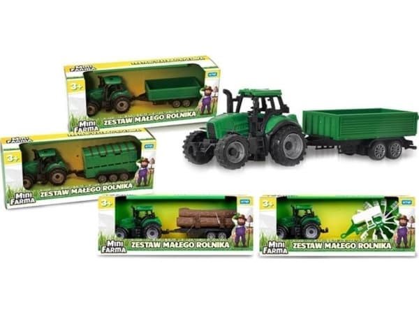 Traktor med släp Mini Farm mix p12 143755