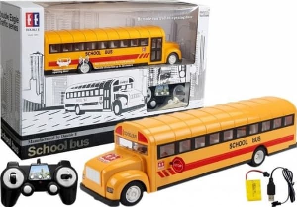 Lean Sport Gul skolbuss fjärrstyrd (4690)