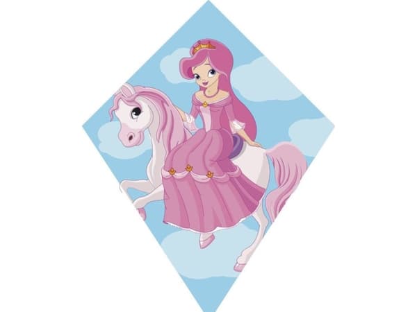 Prinsesse drage til børn fra 4 år, 73 x 60 cm