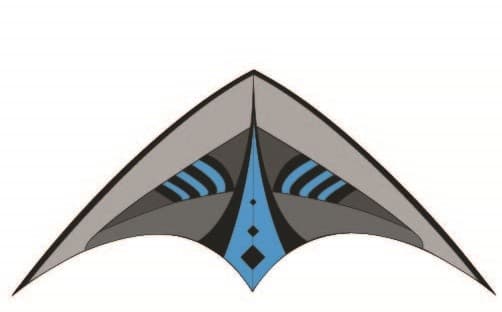 Stunt Air Glider 120 Temppuleija lapsille 6-vuotiaille 2 siimalla, 120 cm