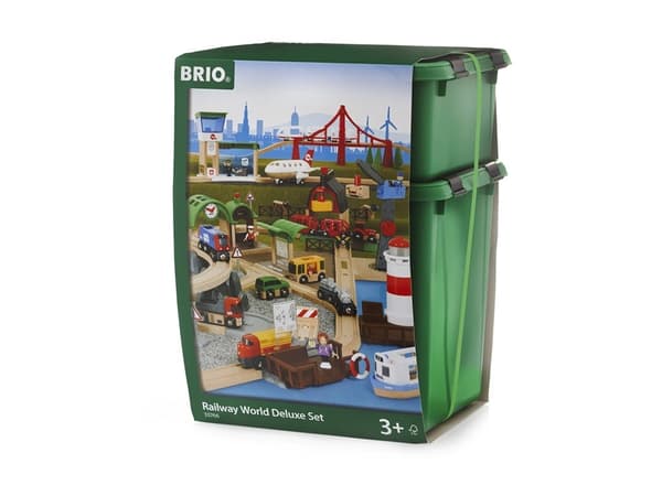 BRIO 33766 Luksussett med togbane og tilbehør