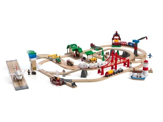 BRIO 33766 Luksussett med togbane og tilbehør