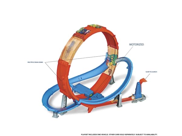 Hot Wheels Action Massive Loop Mayhem, 5 år, D, Plast