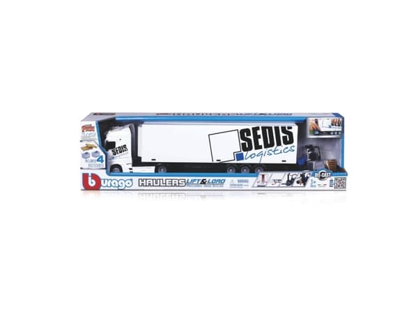 BBURAGO Mercedes-Benz 1:43 Lift & Load, Truck/trailer, Montert på forhånd, 1:43, Mercedes-Benz Lift & Load, Alle kjønn, Metall, Plast