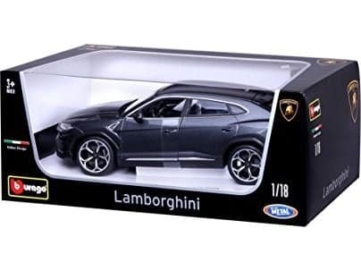 BBURAGO Lamborghini Urus, Bybil, Montert på forhånd, 1:18, Lamborghini Urus, Hankjønn, Grå