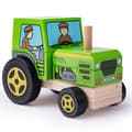 Miniatyrbild 1 av 3: Bygg en traktor av stapelklossar