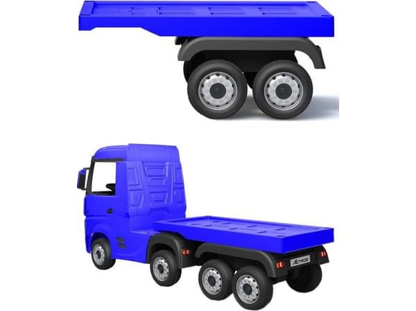 Lean Cars Blå semitrailer for HL358 Mercedes Actros batteribil