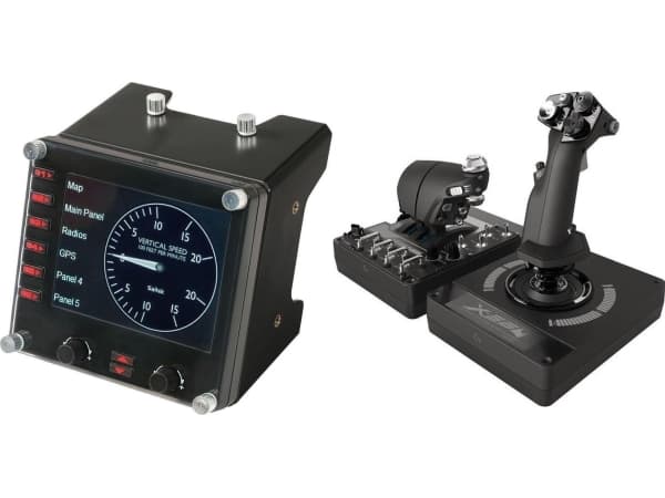 Joystick Logitech G Saitek Pro Flight Instrument Panel (945-000008) + G X56 Hotas (945-000059)