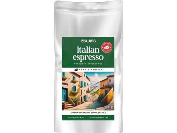 Espressokone 4Swiss A23 Siena + kahvit 3x 500g + puhdistusaineet ja suodatin