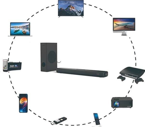 Mozos Mozos Vesa gulvstativ 32'' - 70'' + THEATER Soundbar