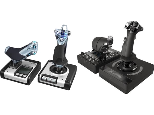 Joystick Logitech G Saitek X52 Flight Control System USB (945-000006) + G X56 Hotas (945-000059)