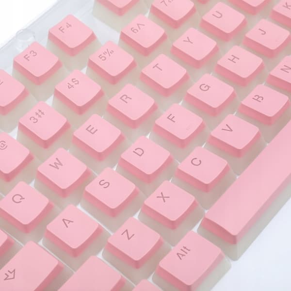 Redragon Redragon K630 DragonBorn Outemu Red näppäimistö (RED-K630RGB) + A130 PBT Doubleshot vaaleanpunaiset näppäimistökorkit (A130 Pink)