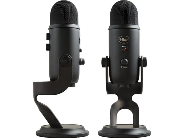 Logitech Z207 datamaskinhøyttalere (980-001295) + Yeti USB Blackout (988-000229)