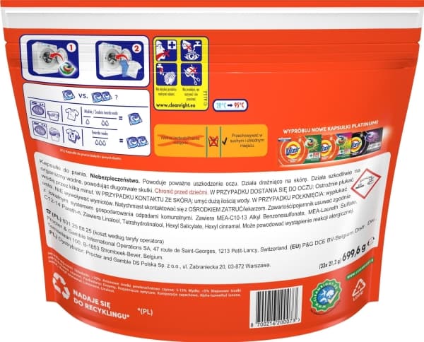 Vizir Kapsułki Platinum PODS Fairy Effect 66 szt.