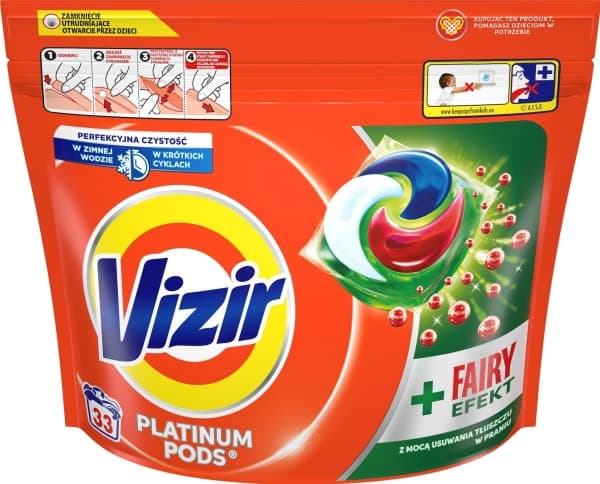 Vizir Kapsułki Platinum PODS Fairy Effect 66 szt.