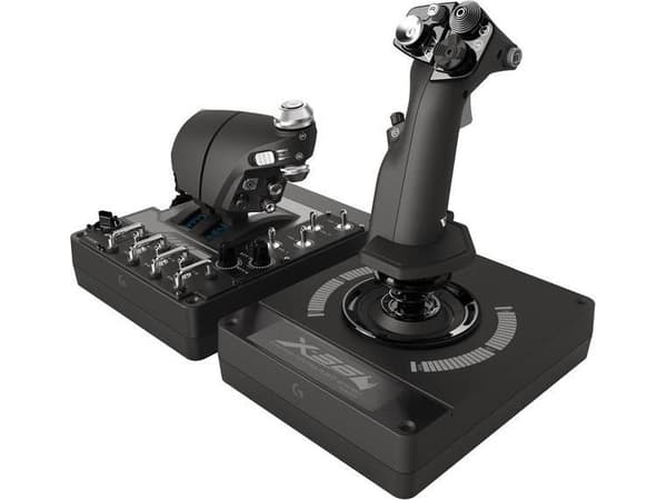 Logitech G Saitek Farm Sim Controller-ratt (945-000062) + G X56 Hotas (945-000059)
