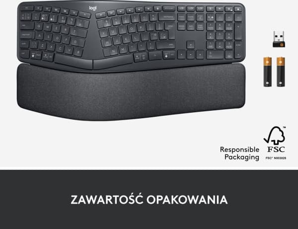 Mysz Logitech Lift Off-White (910-006475) + Ergo K860 (920-010108)