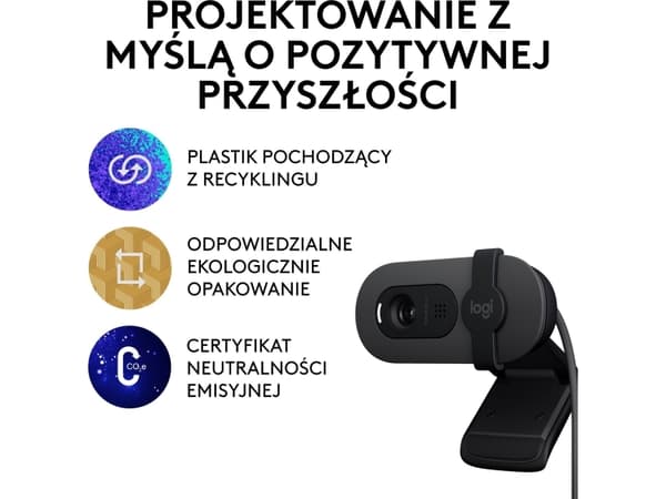 Logitech MX Keys S trådlöst grafittryckstangentbord för USA (920-011587) + Brio 100 (960-001585)