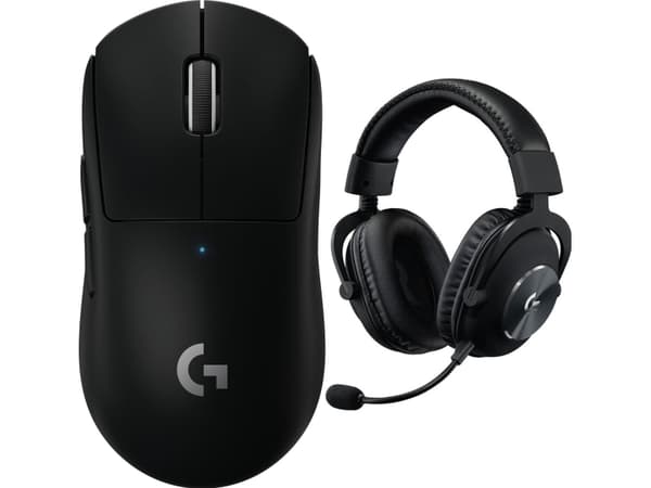Mysz Logitech G Pro X Superlight Black (910-005880) + G Pro X svart (981-000818)