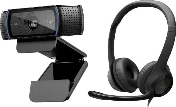 Internett-kamera Logitech C920 HD Pro (960-001055) + H390 (981-000406)