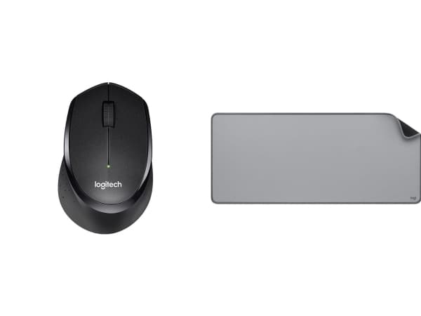 Mysz Logitech B330 Silent Plus (910-004913) + Studio Series - MID GREY (956-000052)