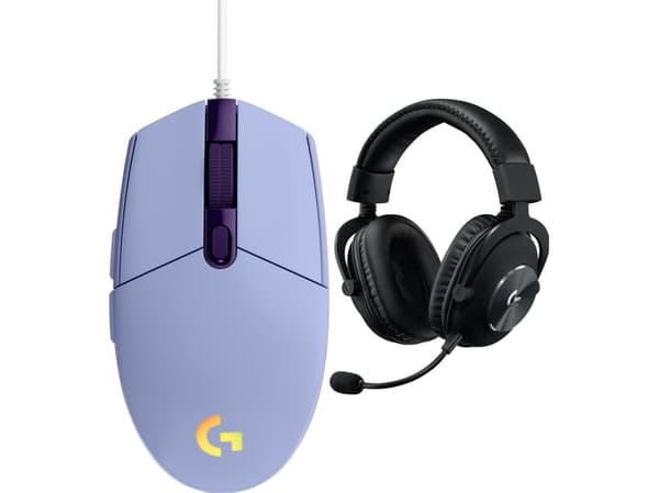 Logitech G102 Lightsync-mus (910-005854) + G Pro X-sortering (981-000818)
