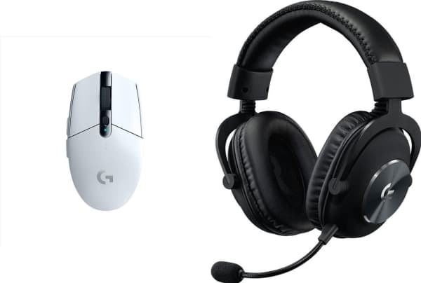 Mysz Logitech G305 Lightspeed Biała (910-005291) + G Pro X sort (981-000818)