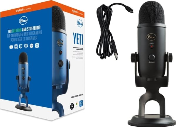 Logitech Z150 datamaskinhøyttalere (980-000814) + Yeti USB Blackout (988-000229)