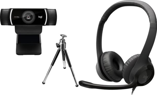 Internett-kamera Logitech C922 Pro (960-001088) + H390 (981-000406)