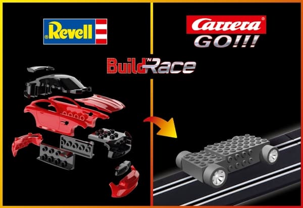 Revell - Build‘N Race-Chassis Mercedes-AMG GT R, raudonas, 1/43, 23154