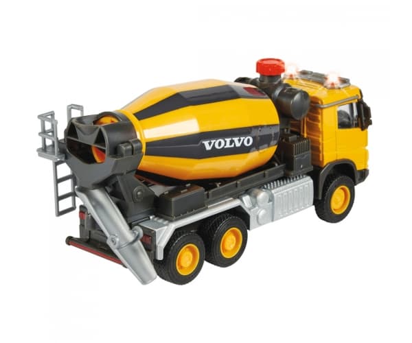Majorette Volvo Truck Cement Mixer, Betongblandarlastbil, 3 År, AAA, Metall, Plast, Svart, Gul