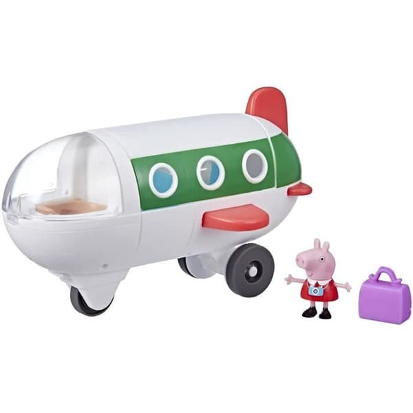 Peppa Pig’s plane – Peppa’s Adventures – med 1 Miss Rabbit statyett
