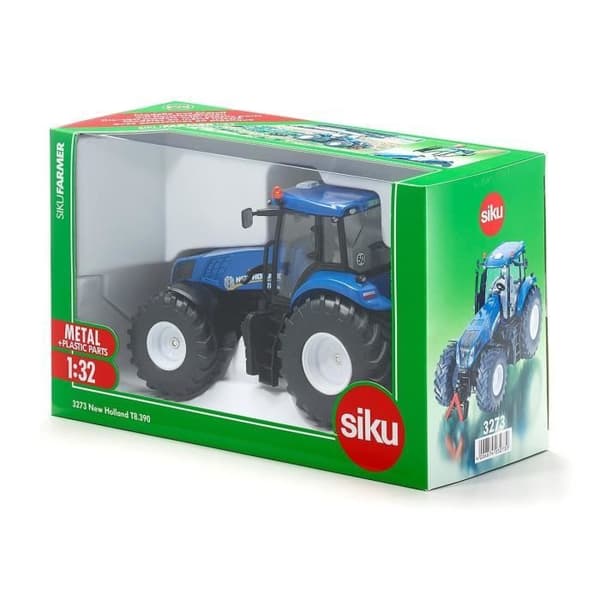 SIKU - New Holland T8.390 Traktor 1/32:a - Blå miniatyrfordon - Pojke och flicka - Från 3 år