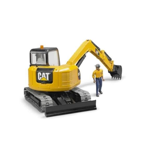 CATERPILLAR BRUDER 2466 minigrävare - Skala 1:16 - 41 cm - Gul