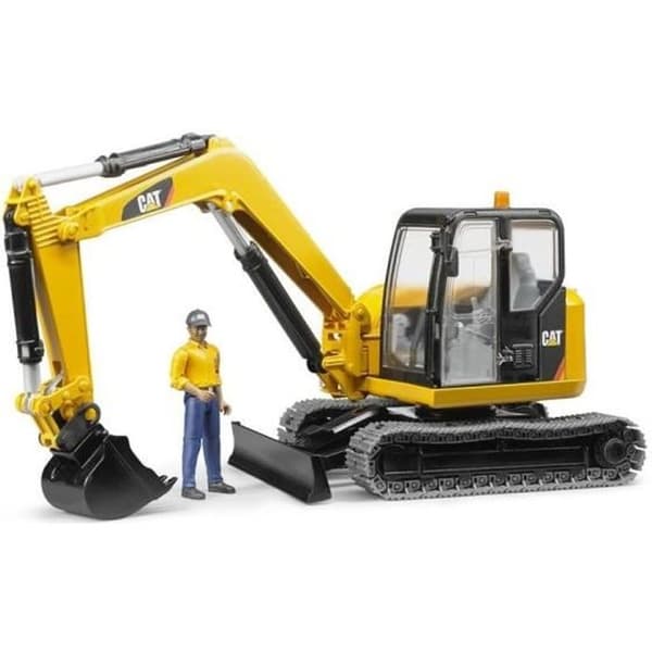 CATERPILLAR BRUDER 2466 minigrävare - Skala 1:16 - 41 cm - Gul