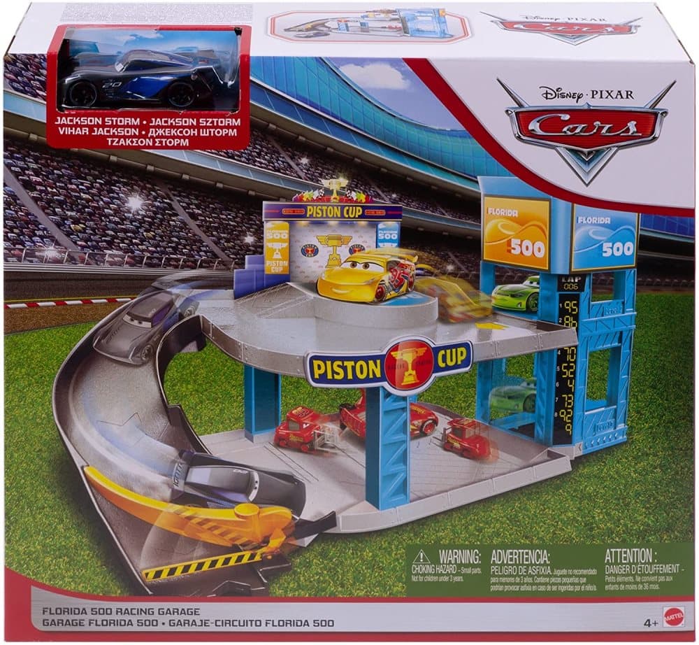 Disney Pixar Cars Florida 500 Racing Garage Playset