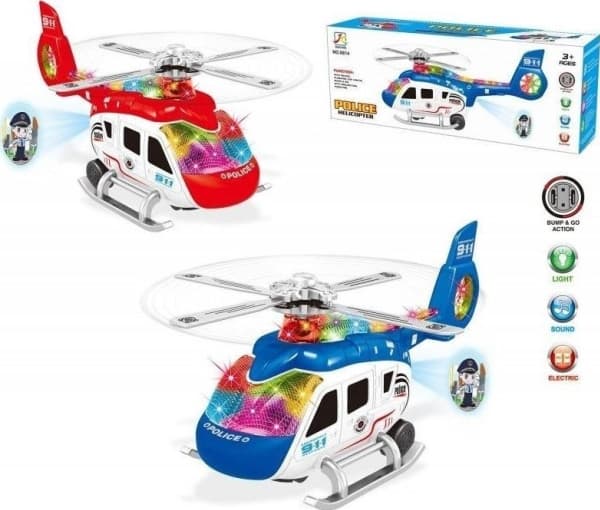 Trifox Police helicopter with MIX batteries