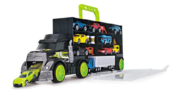 Biltransport Förvaringsväska ink. 4 Fordon, Dickie Toys