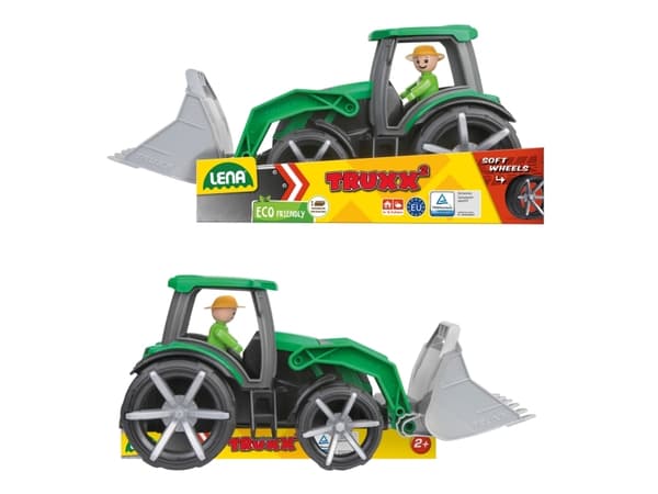 Lena TRUXX SM04537, Traktor, 2 år, Gummi, Stål, Grønn, Grå