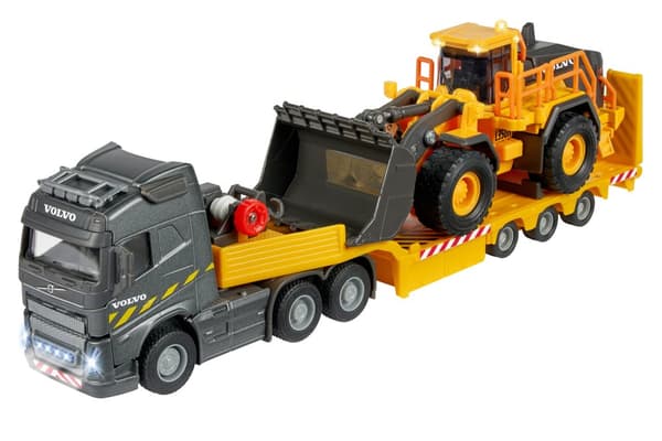 Volvo FH-16 Lastbil med L350H Hjullastare, Majorette Grand Series