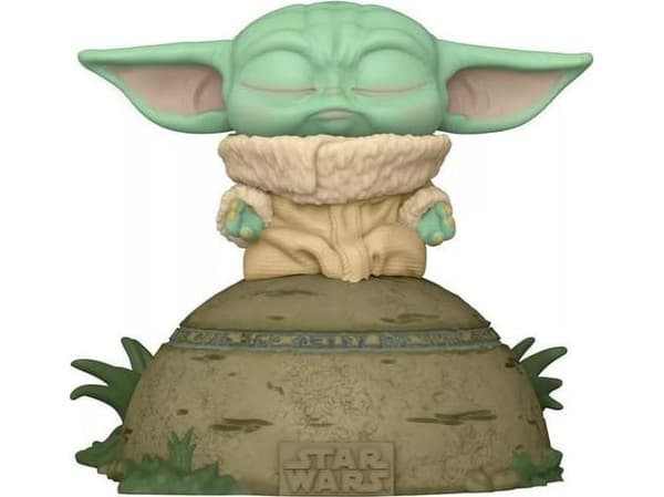 Funko POP! Star Wars: The Mandalorian - Playing with the Force (Baby Yoda) Deluxe Vinylhuvud