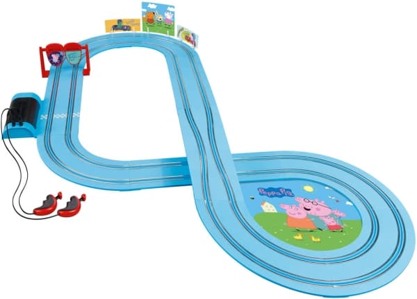 Carrera FIRST Peppa Pig Soopbox Race, Racingkjøretøy og banesett, 3 år, Flerfarget