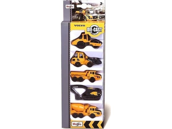 Maisto MAISTO 12375 Volvo-rakennusajoneuvot 5-pack 5-pack