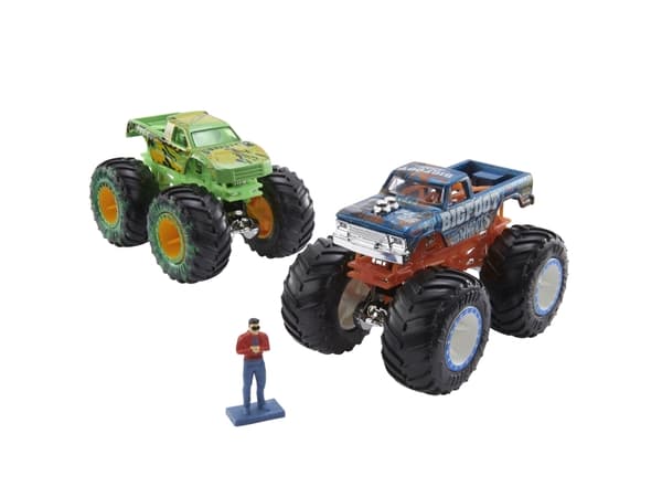 Hot Wheels Monster Trucks Wreckin'' Raceway Playset, Kjøretøy og banesett, 4 år, Plast, Metall, Flerfarget
